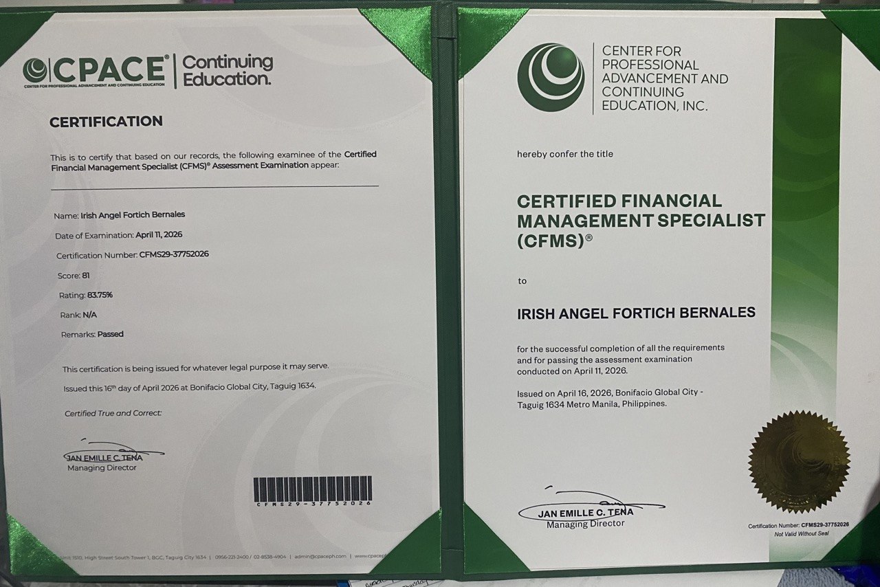 Certified Financial Management Specialist (CFMS)